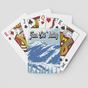 Jeu De Cartes Taos Ski Valley Ski Area Winter Nouveau-Mexique Vi