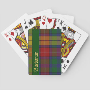 Jeu De Cartes Tartan Buchanan Coloré Plaid Jouer Cartes