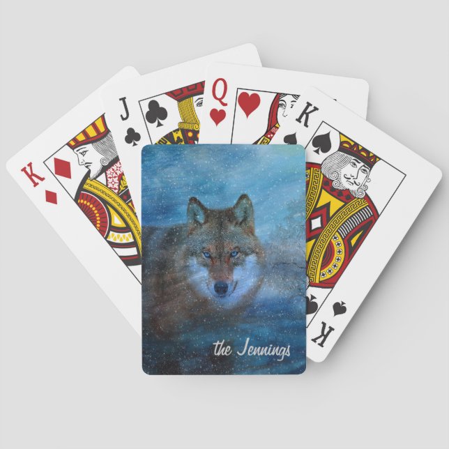Jeu De Cartes TCWC - Noël du loup bleu (dos)