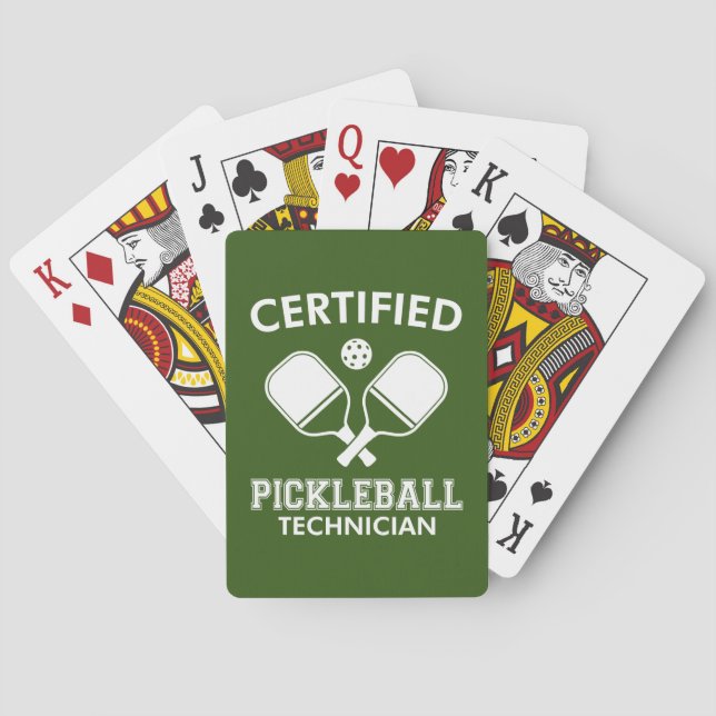 Jeu De Cartes Technicien certifié en Pickleball (dos)