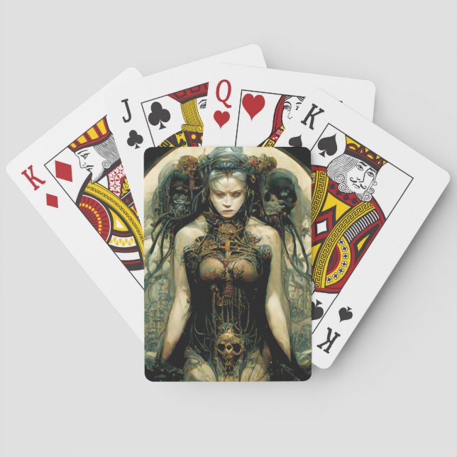Jeu De Cartes Technologie biologique Femme Imaginaire Sci-Fi (dos)