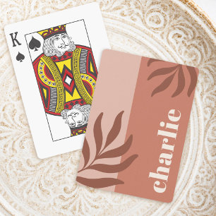 Jeu De Cartes Teintes de terracotta moderne nom botanique vertic