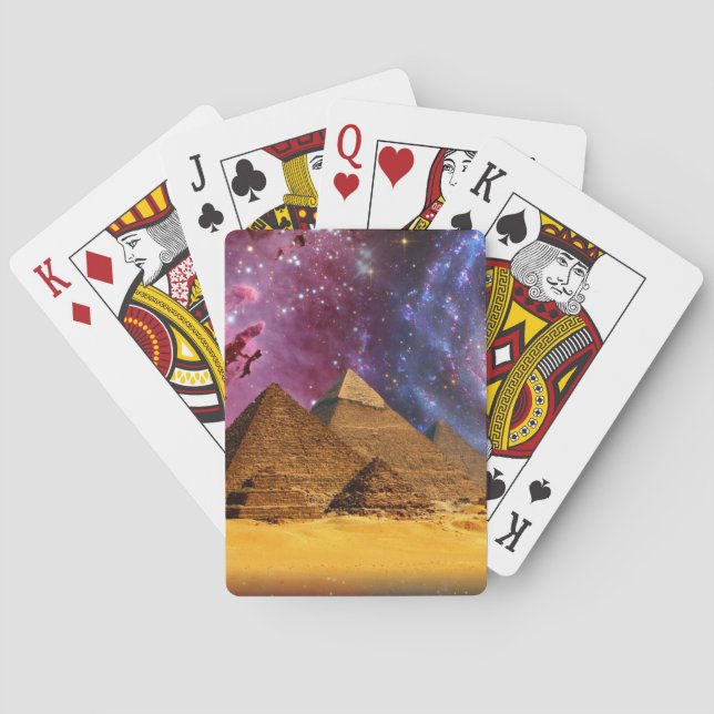 Jeu De Cartes tempête cosmique au-dessus de l'égypte (dos)