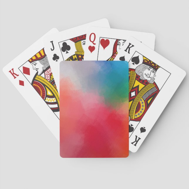 Jeu De Cartes Tendance coloré Abstrait élégant Modèle moderne él (dos)