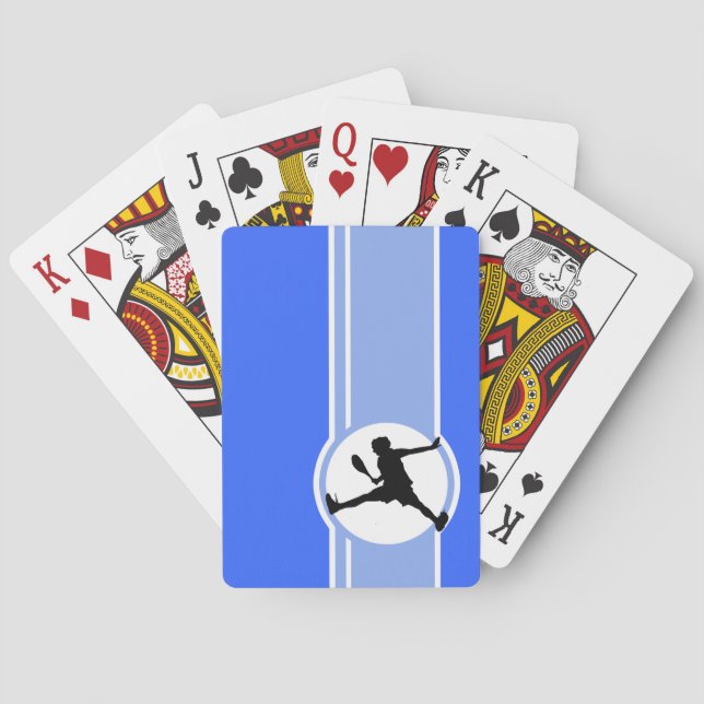 Jeu De Cartes Tennis ; Bleu (dos)