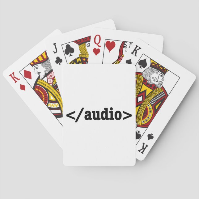 Jeu De Cartes Terminer le code HTML5 audio (dos)