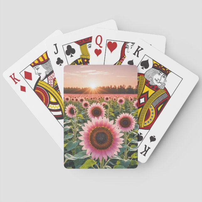 Jeu De Cartes Terrain rose (dos)