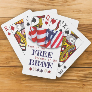 Jeu De Cartes Terre patriotique du Bunting libre