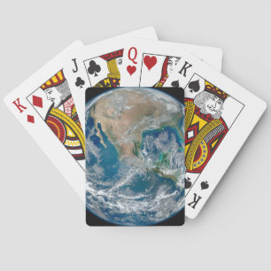 Jeu De Cartes Terre Pleine Montrant L'Amérique Du Nord Et Le Mex