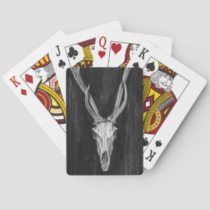 Jeu De Cartes Tête d'animal de cerf rustique