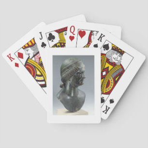 Jeu De Cartes Tête de bronze d'une femme, parfois identifiée com