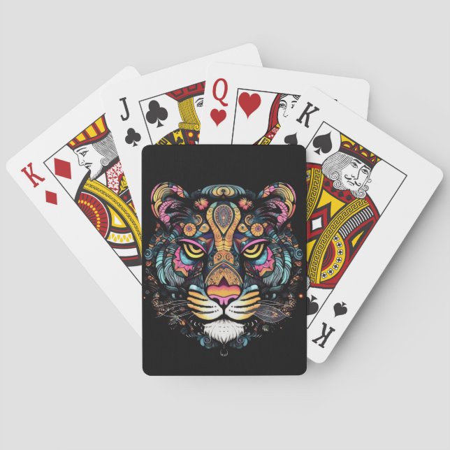 Jeu De Cartes Tête de tigre géniale (dos)