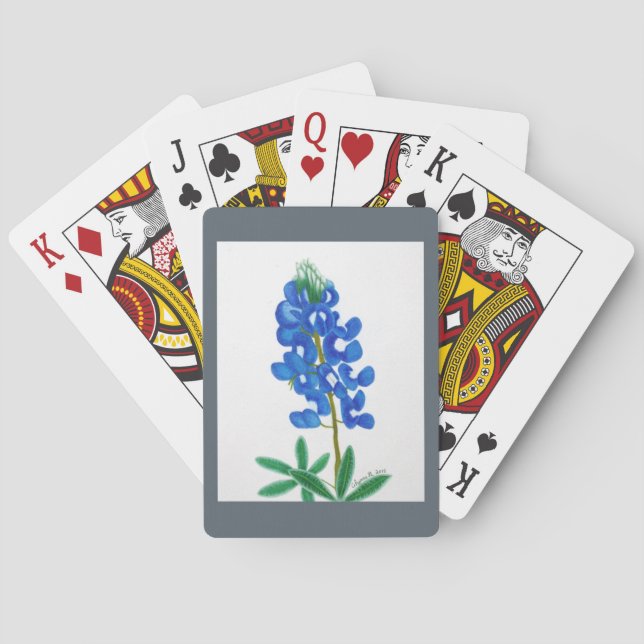 Jeu De Cartes Texas Bluebonnet Standard Cartes de lecture (dos)