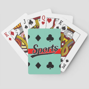 Jeu De Cartes Texte Design : SPORTS black + your own text & idea