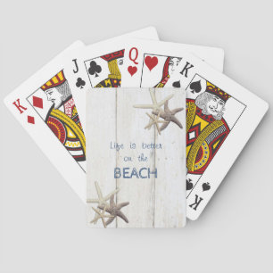 Jeu De Cartes Texture en bois adorable, Épée, Plage