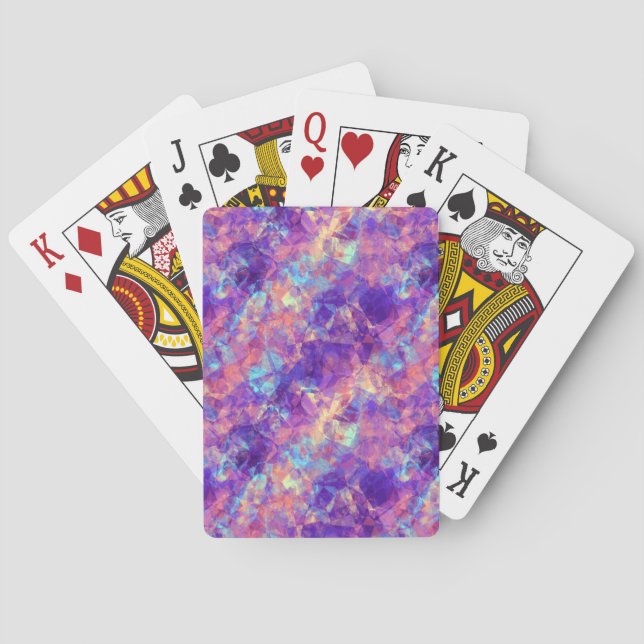 Jeu De Cartes Texture violette écrasée (dos)
