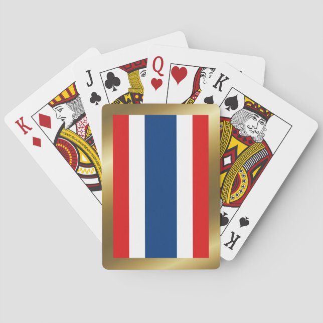 Jeu De Cartes Thaïlande Drapeau Jouer des cartes (dos)