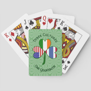 Jeu De Cartes Thaïlande irlandais drapeaux américains Shamrock p