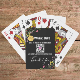 Jeu De Cartes Thank You Wildflower Business Instagram Qr Code