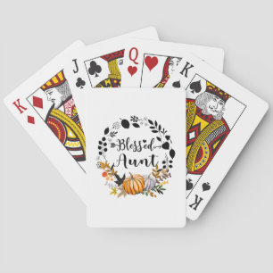 Jeu De Cartes Thanksgiving Bienheureuse Tante Citrouille Thanksg