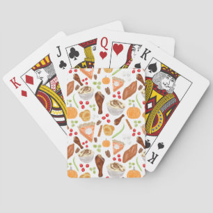 Jeu De Cartes Thanksgiving Foods Jouer Des Cartes
