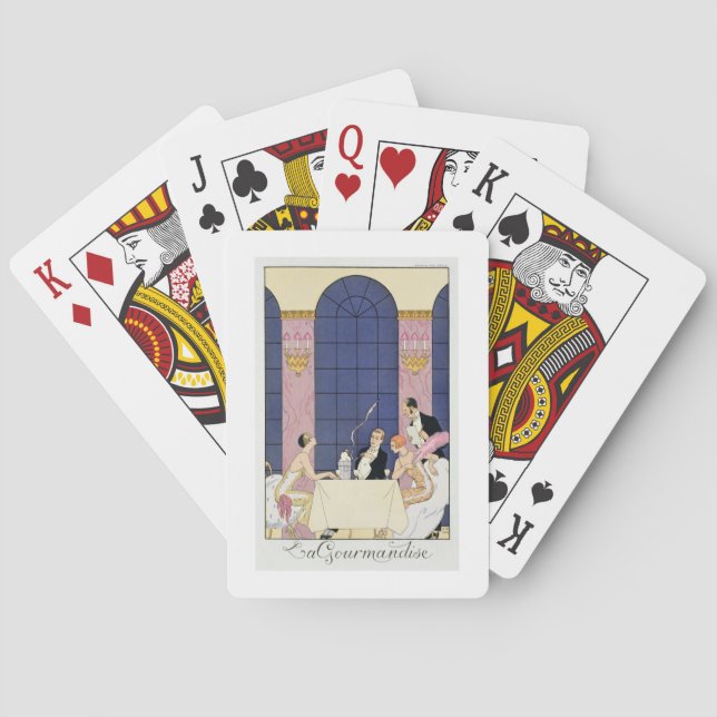 Jeu De Cartes The Gourmands, 1920-30 (tirage pochoir) (dos)