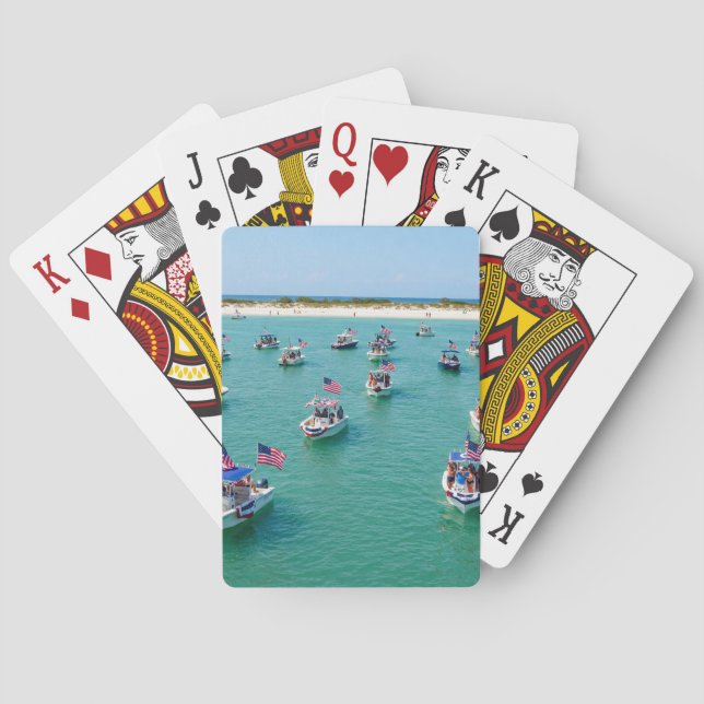 Jeu De Cartes Thème de navigation de plaisance patriotique Jouer (dos)