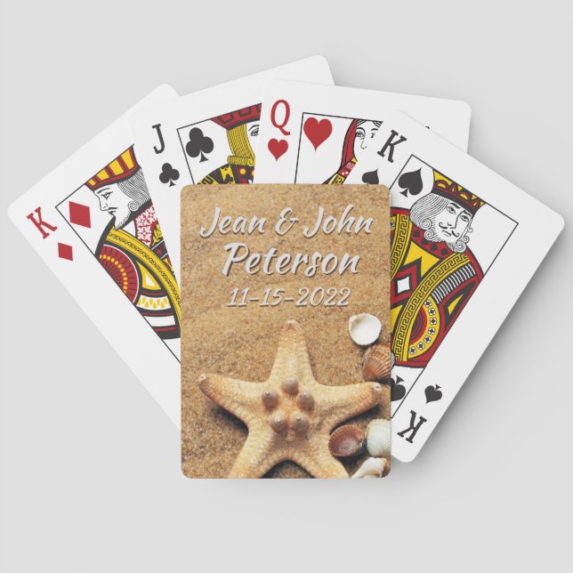 Jeu De Cartes Thème de plage (dos)