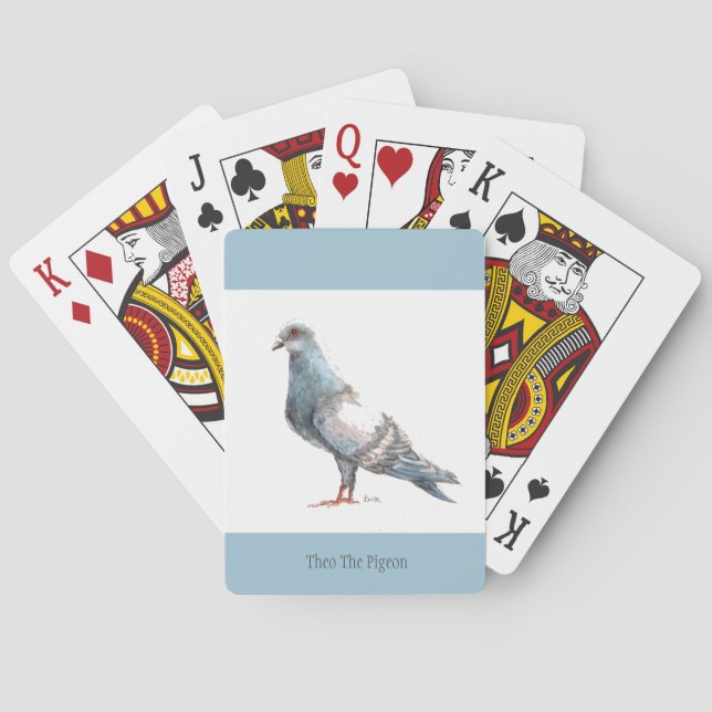 Jeu De Cartes "Theo cartes de jeu du pigeon" (dos)