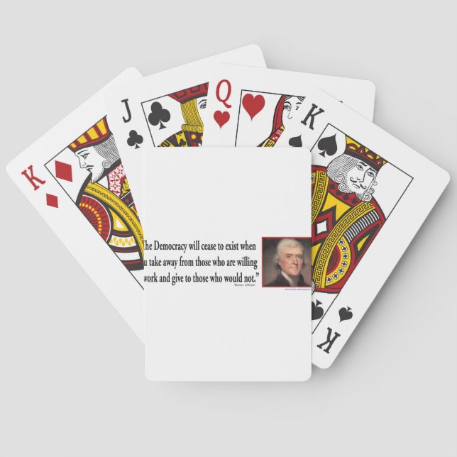 Jeu De Cartes Thomas Jefferson (dos)