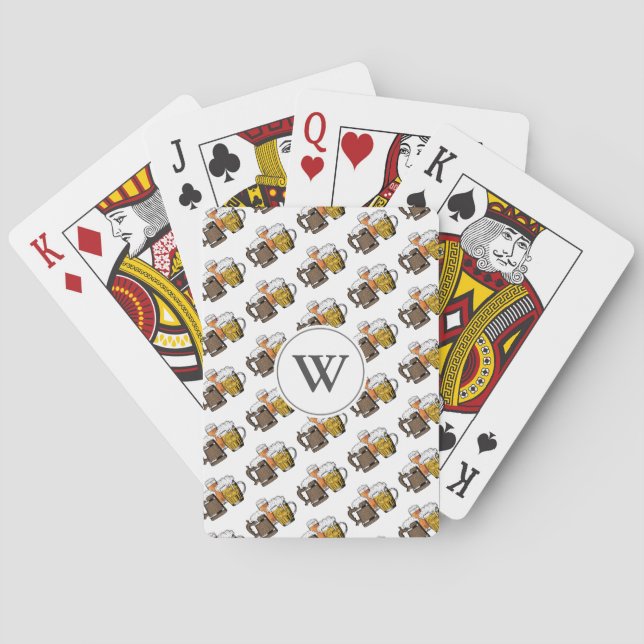 Jeu De Cartes THREERS CHEERS Modernes BIÈRES amusant Dessin déco (dos)