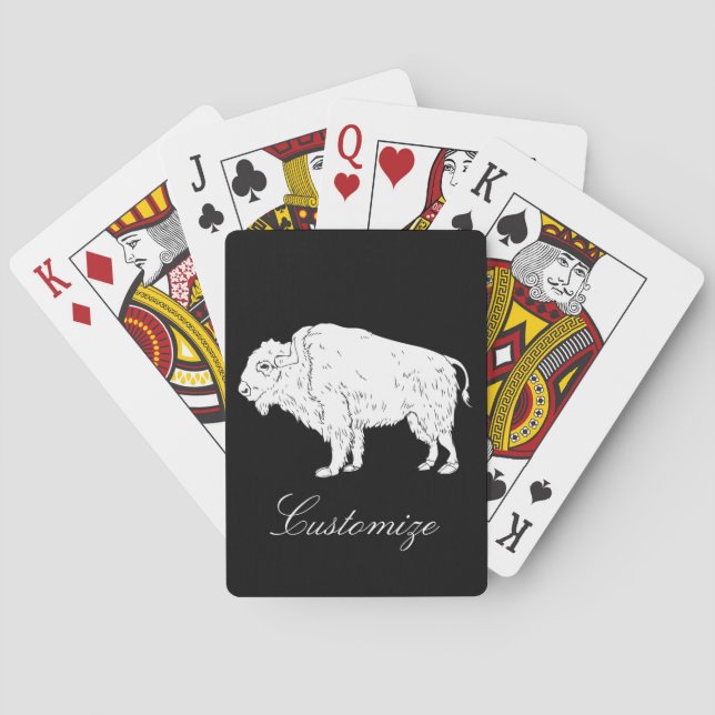 Jeu De Cartes Thunder_Cove de Buffalo Blanc (dos)