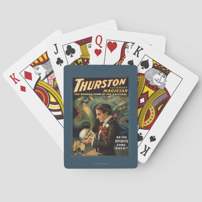 Jeu De Cartes Thurston le grand magicien jugeant le crâne (dos)