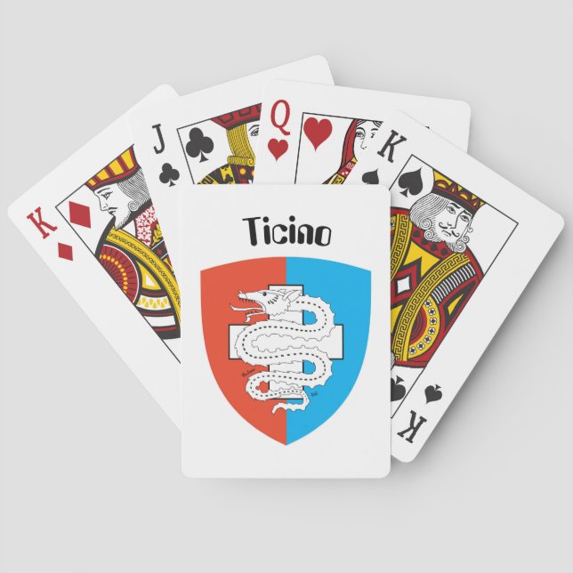 Jeu De Cartes Ticino Svizzera / Tessin Schweiz Spielkarten (dos)
