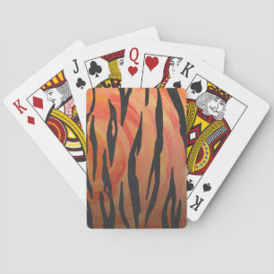 Jeu De Cartes Tiger chaud orange et noir