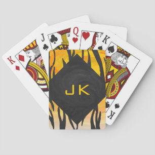 Jeu De Cartes Tiger noir et orange