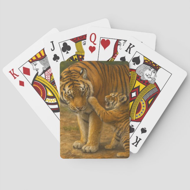 Jeu De Cartes Tiger Tenderness - Parent et Cub en Forêt (dos)