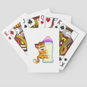 Jeu De Cartes Tigre avec Bébé bouteille de lait
