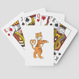 Jeu De Cartes Tigre avec coeur