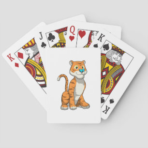 Jeu De Cartes Tigre avec papillon