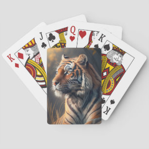 Jeu De Cartes Tigre Dans La Nature Jouer Des Cartes