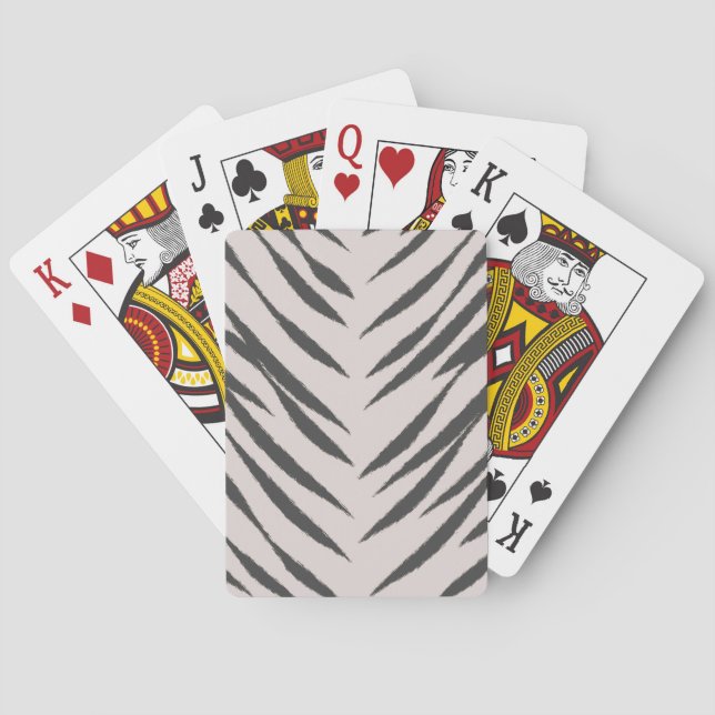 Jeu De Cartes Tigre gris (dos)