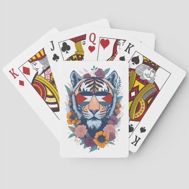 Jeu De Cartes Tigre palestinien - Palestine FLAG (dos)