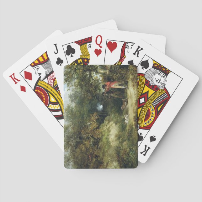 Jeu De Cartes Tir de faisan (huile sur la toile) 3 (dos)