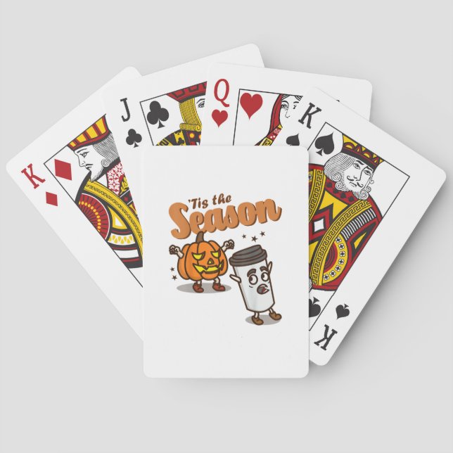 Jeu De Cartes Tis The Season Hate Pumpkin Spice Latte Halloween  (dos)
