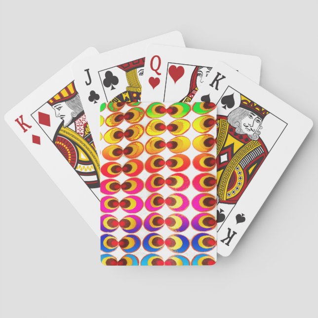 Jeu De Cartes Tissu psychédélique (dos)