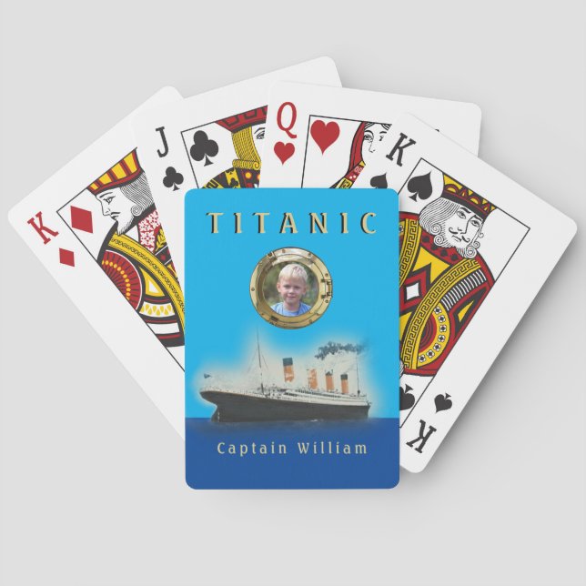 Jeu De Cartes Titanic Photo Personnalisée Lecture Cartes (dos)
