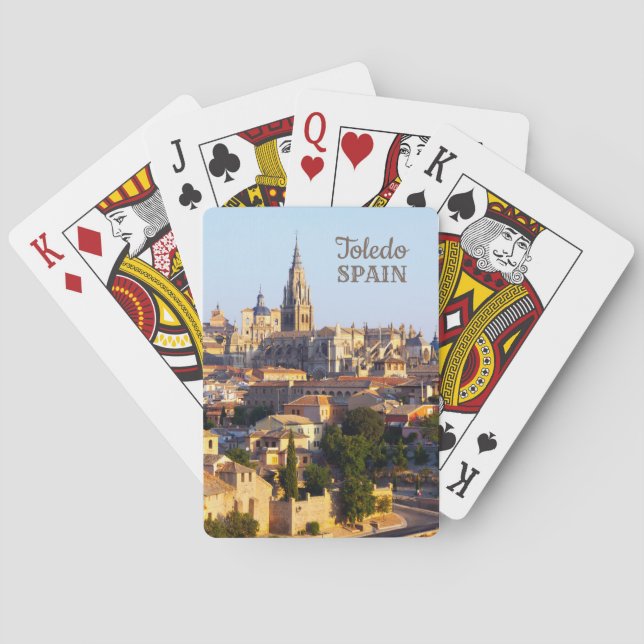 Jeu De Cartes Toledo Espagne carte de lecture de texte personnal (dos)