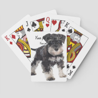 Jeu De Cartes Too Cute Puppy Miniature Schnauzer Dog