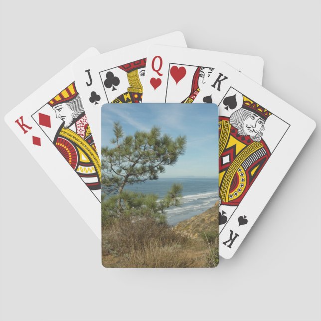Jeu De Cartes Torrey Pine and California Coastline Landscape (dos)